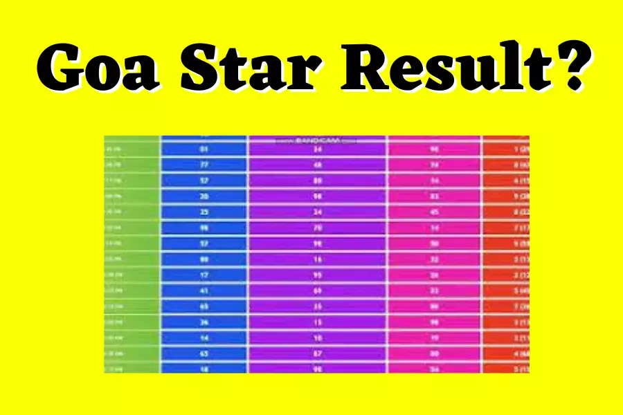 Goa-Star-Result-2022